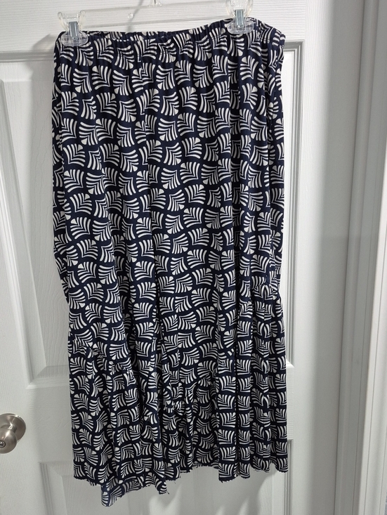 Cato Pants - Cato Navy and White Geometric